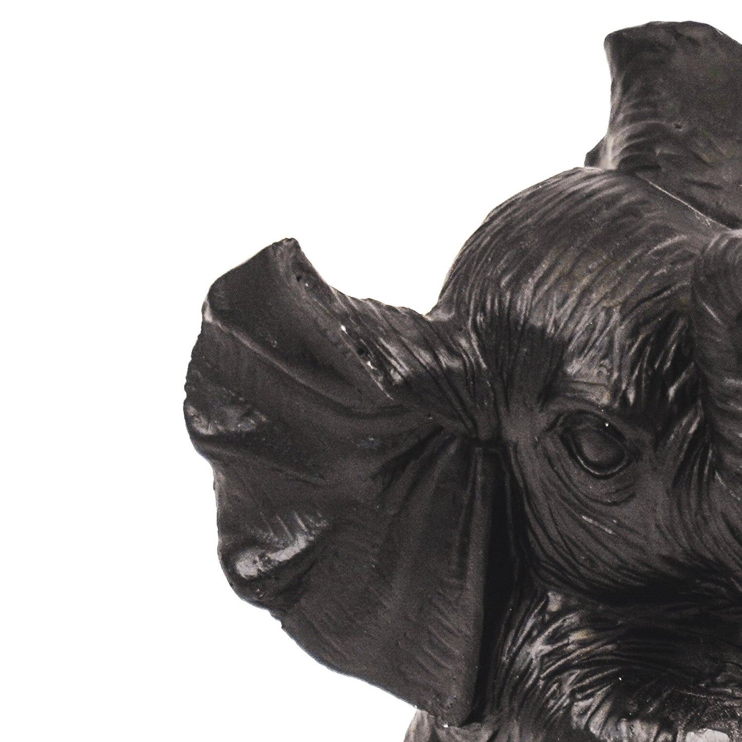 Housevitamin Ornament - Olifant - Polyresin - Zwart - 7x7x11cm - Home & Garden > Decor