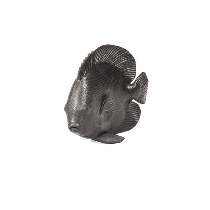 Housevitamin Ornament - Platvis - Polyresin - Zwart - 19,5x10,5x16cm - Home & Garden > Decor
