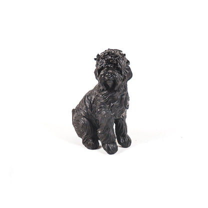 Housevitamin Ornament - Labradoodle Hond - Polyresin - Zwart - 16x23,5cm - Home & Garden > Decor