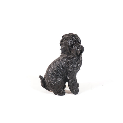 Housevitamin Ornament - Labradoodle Hond - Polyresin - Zwart - 16x23,5cm - Home & Garden > Decor