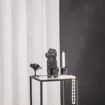 Housevitamin Ornament - Labradoodle Hond - Polyresin - Zwart - 16x23,5cm - Home & Garden > Decor