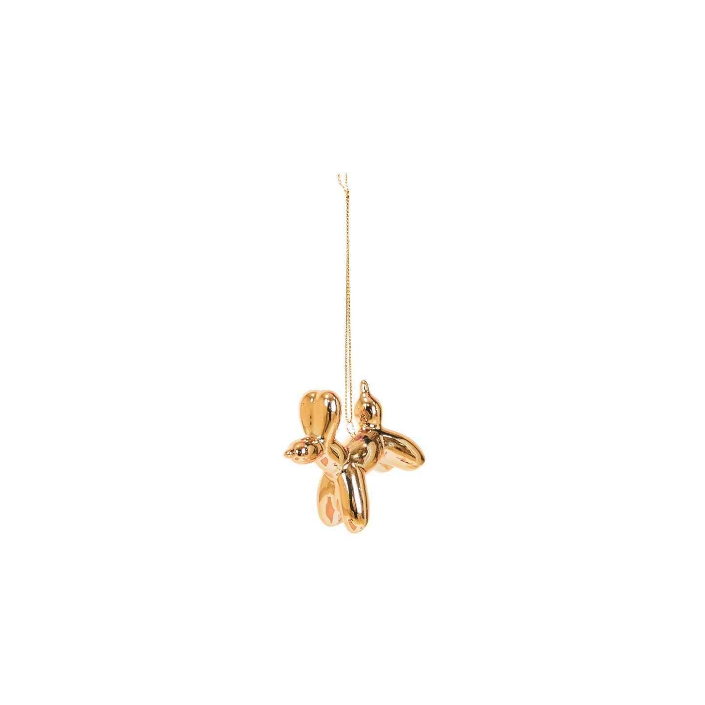 Ornament - Ballonnenhanger - Keramiek - Goud - 6,5x3x6cm Housevitamin
