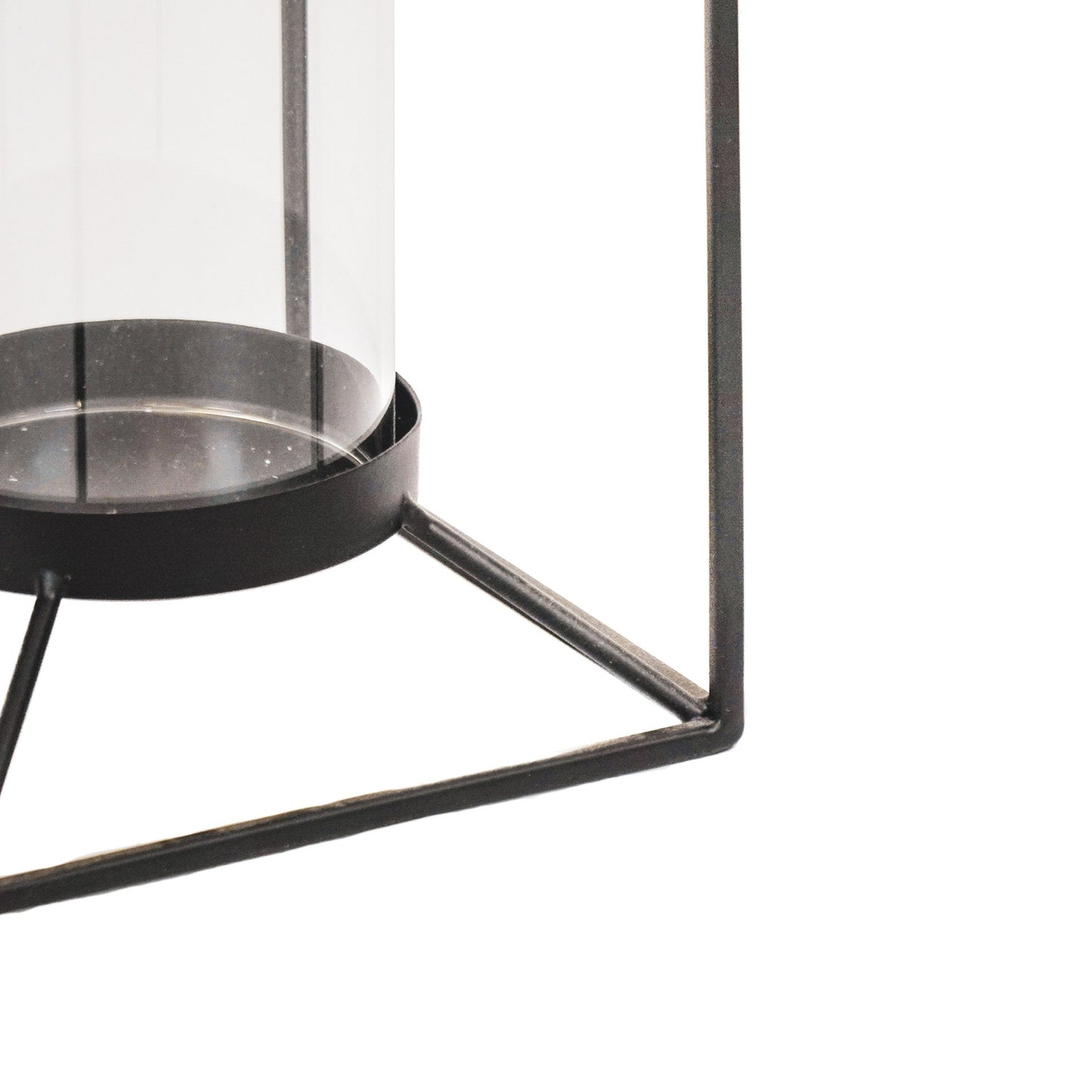 Housevitamin Lantaarn - Metaal/Glas - Zwart - 12,5x12,5x20cm - Home & Garden > Decor > Home Fragrances > Candles