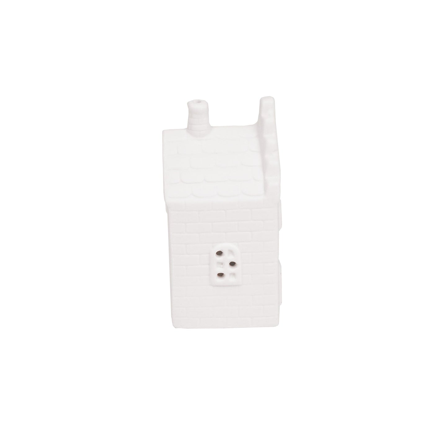 Housevitamin Kaarsenhouder-Theelicht-Grachtenpand-Keramiek-Wit-7x12" - Home & Garden > Decor > Home Fragrances > Candles