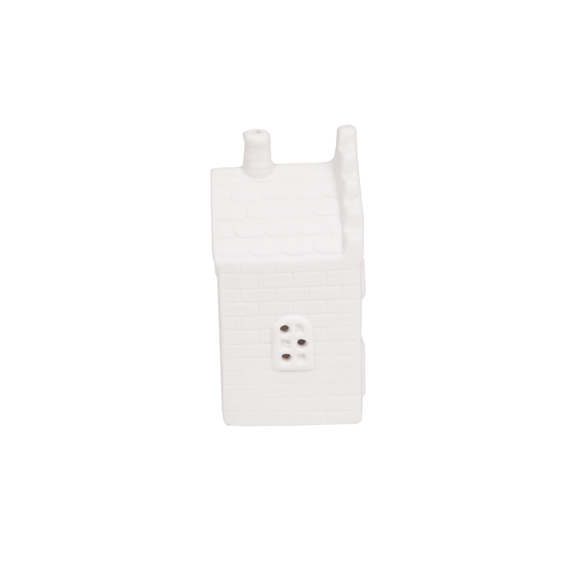 Housevitamin Kaarsenhouder-Theelicht-Grachtenpand-Keramiek-Wit-7x12" - Home & Garden > Decor > Home Fragrances > Candles