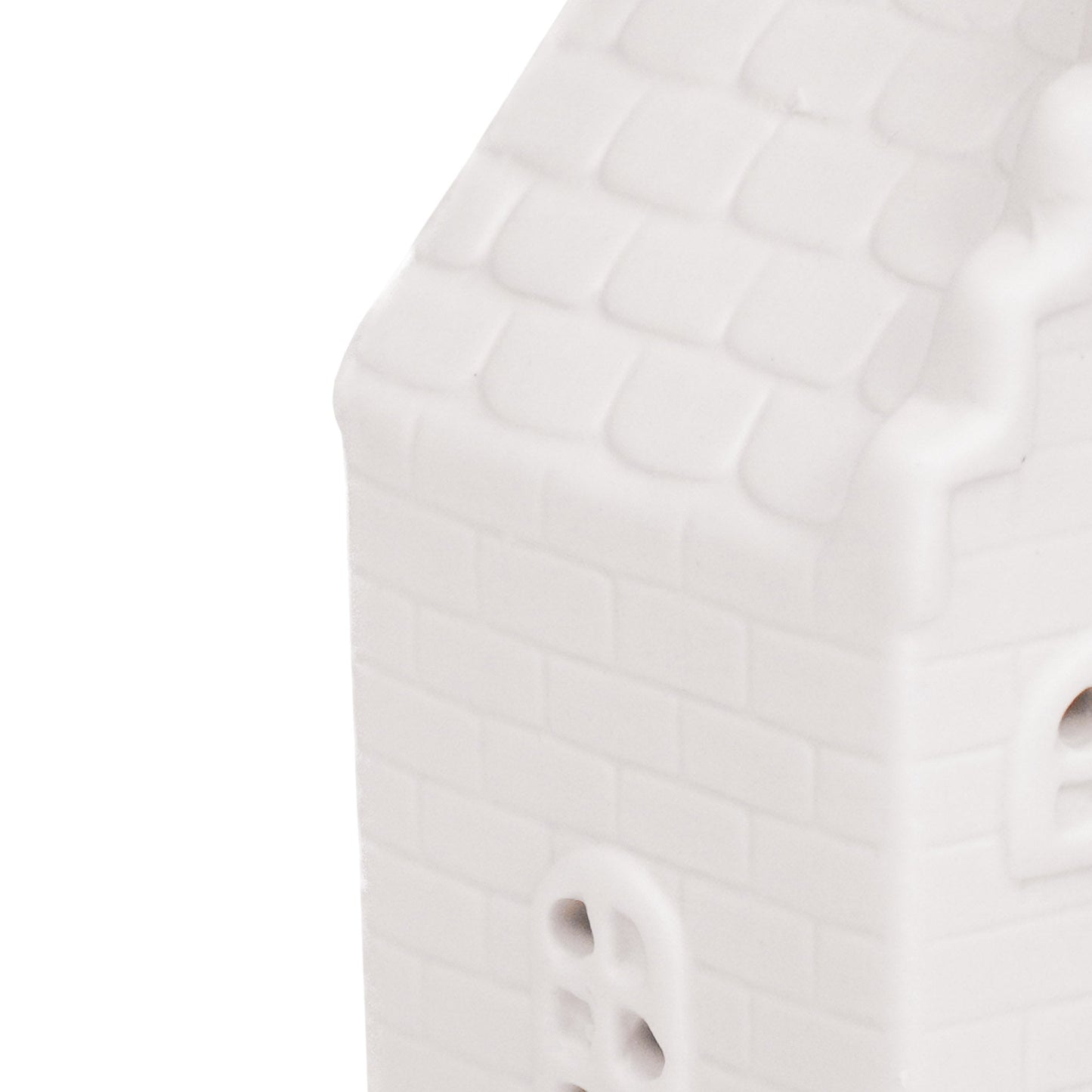 Housevitamin Kaarsenhouder-Theelicht-Grachtenpand-Keramiek-Wit-7x12" - Home & Garden > Decor > Home Fragrances > Candles