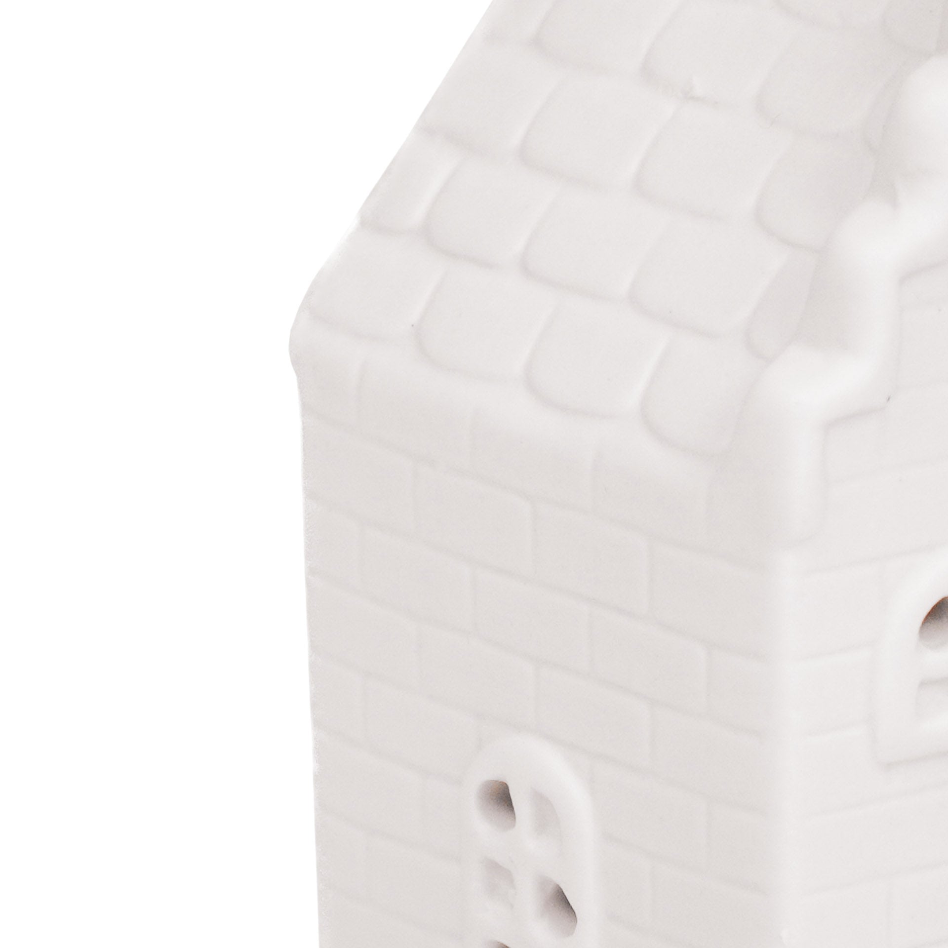 Housevitamin Kaarsenhouder-Theelicht-Grachtenpand-Keramiek-Wit-7x12" - Home & Garden > Decor > Home Fragrances > Candles