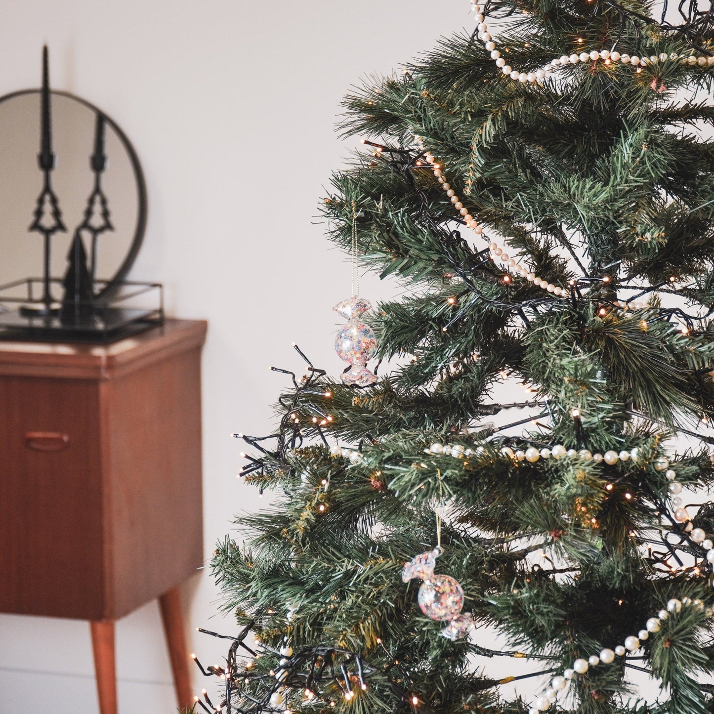 Ornament Kersthanger - Snoep - Glas - 7,5x4x4cm Housevitamin