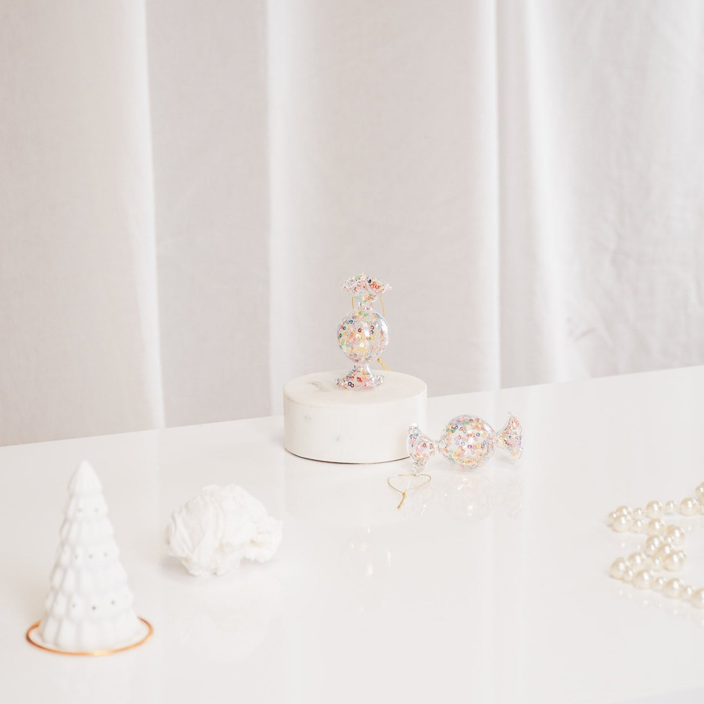 Ornament Kersthanger - Snoep - Glas - 7,5x4x4cm Housevitamin