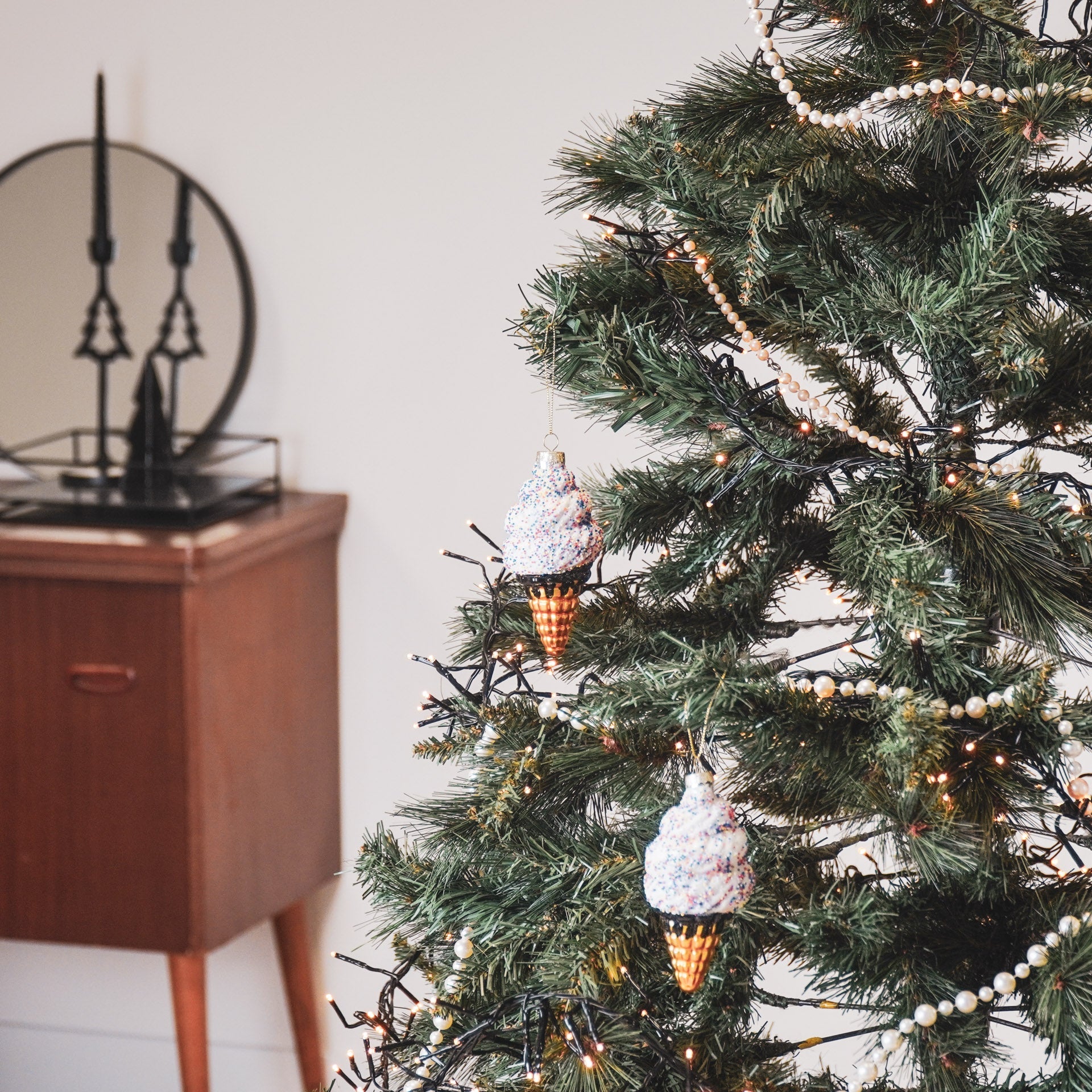 Kersthanger - IJsje - Glas - 5,5x5,5x12cm Housevitamin