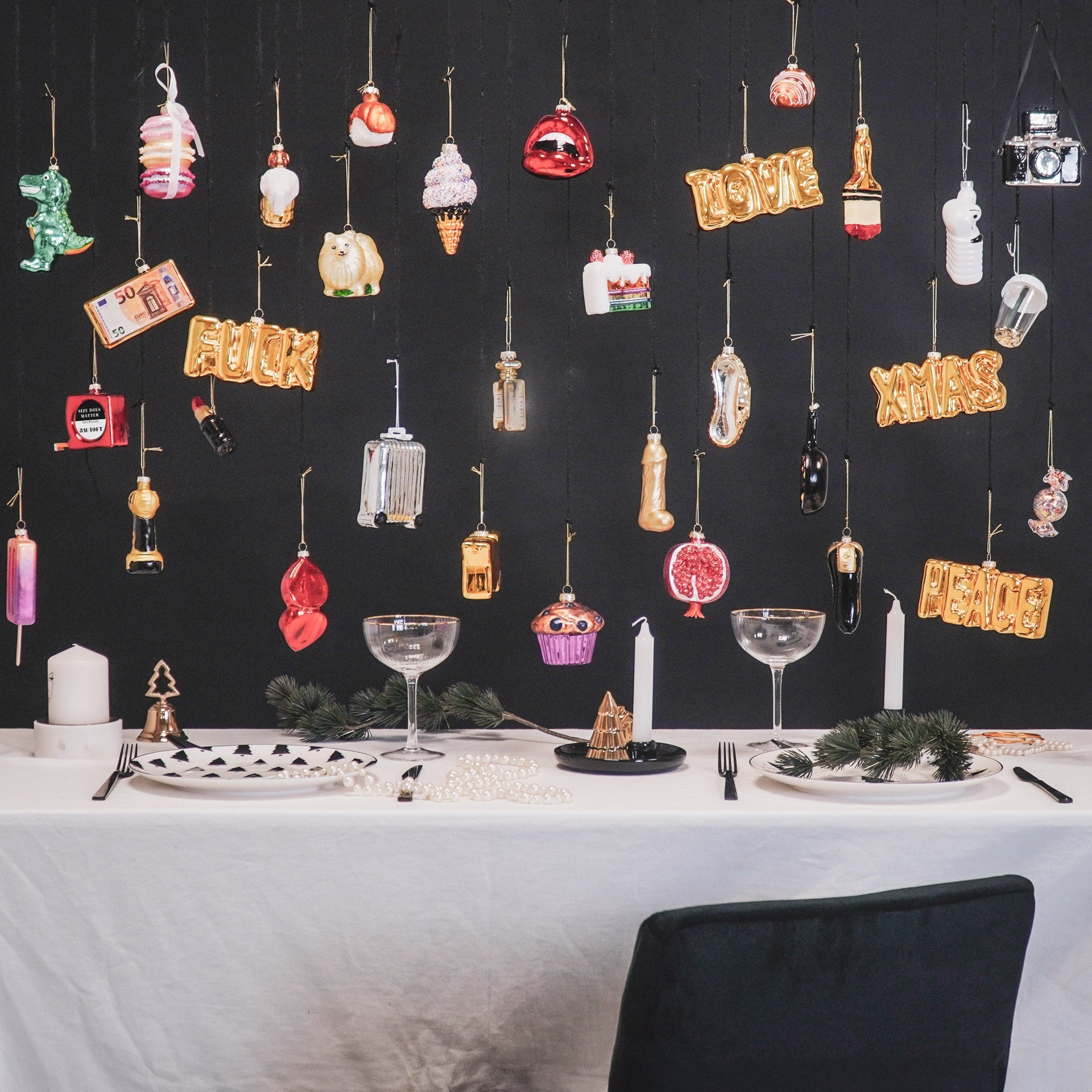 Kersthanger - IJsje - Glas - 5,5x5,5x12cm Housevitamin