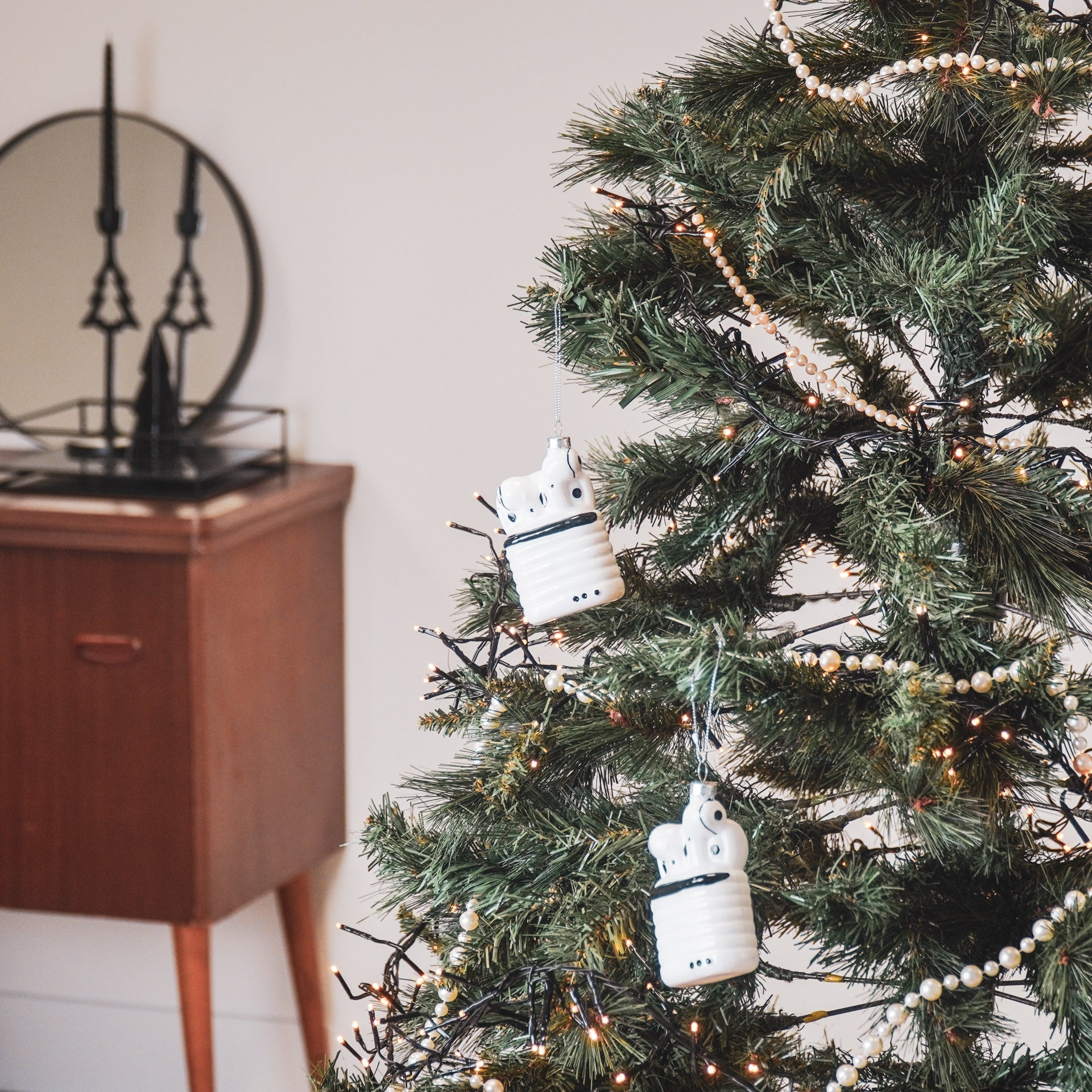 Ornament Kersthanger - Airpods - Glas - 6,5x3,5x10,5cm Housevitamin