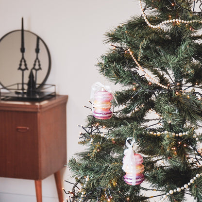 Kersthanger - Macaron - Glas - 7x7x10,5cm Housevitamin