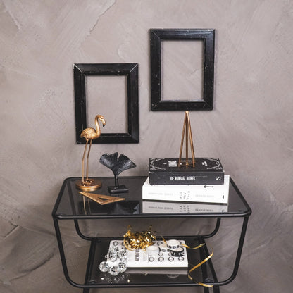 Kerstboom - Metaal/Glas - Goud - 4,5x15cm Housevitamin