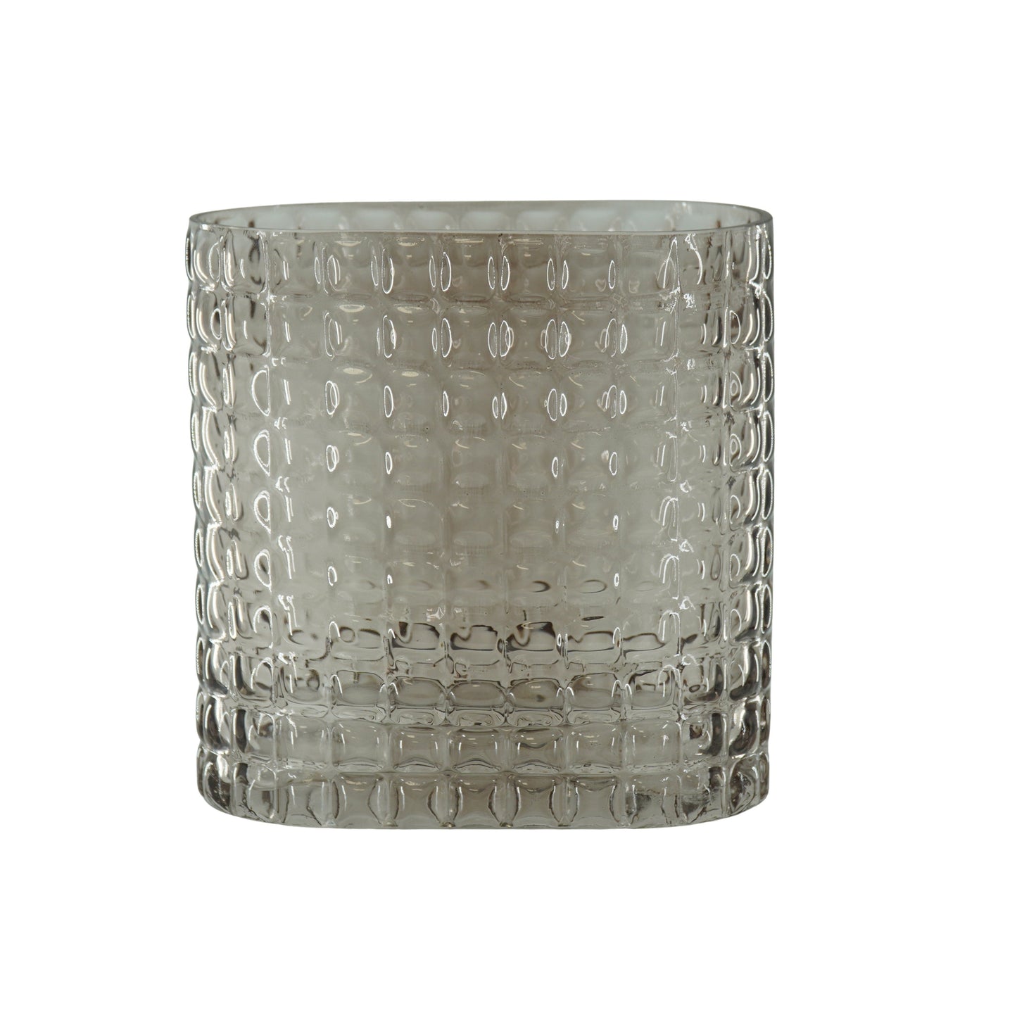 Housevitamin Vaas - Ribble - Glas - Bruin - 18x9,5x17,5cm - Home & Garden > Decor > Vases