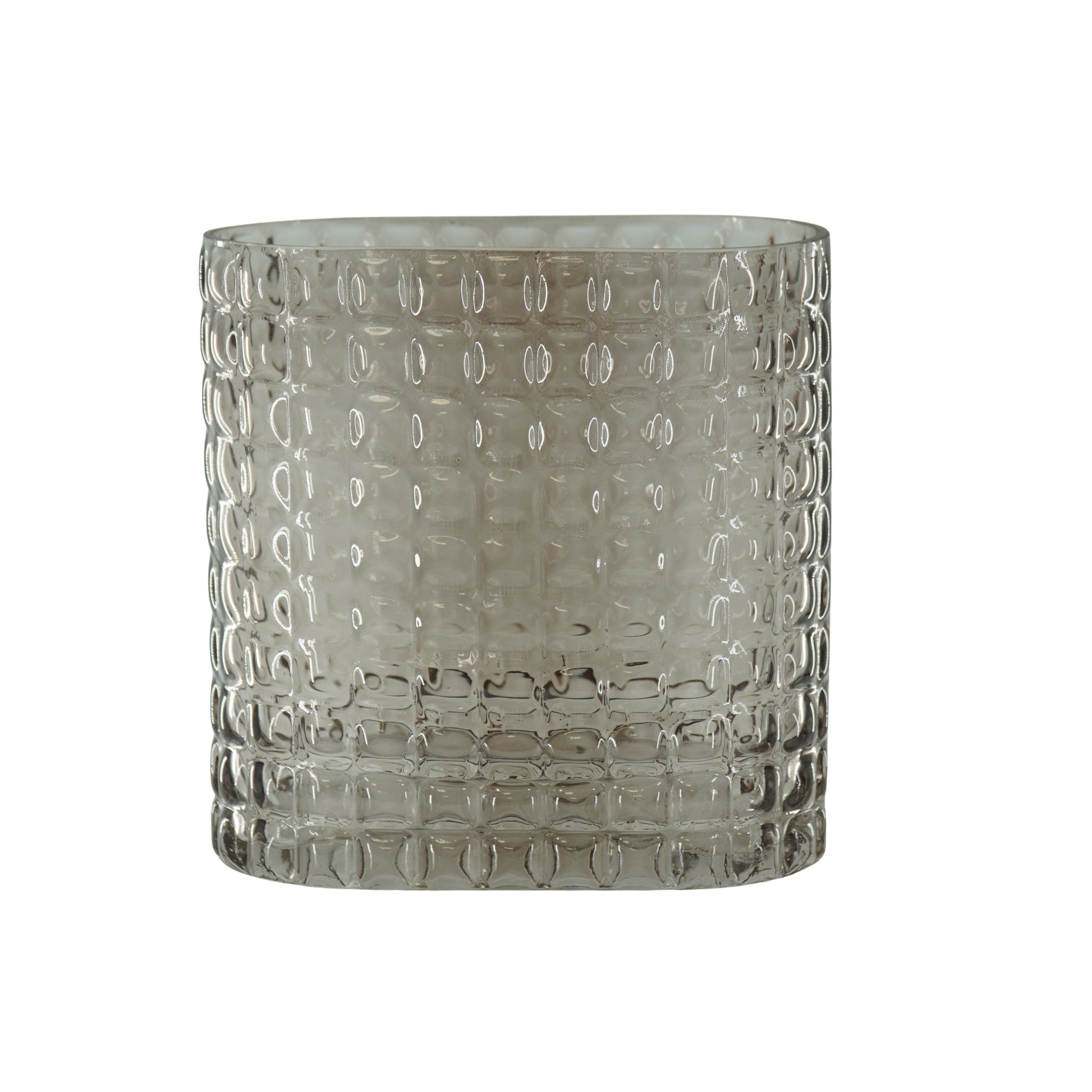 Housevitamin Vaas - Ribble - Glas - Bruin - 18x9,5x17,5cm - Home & Garden > Decor > Vases