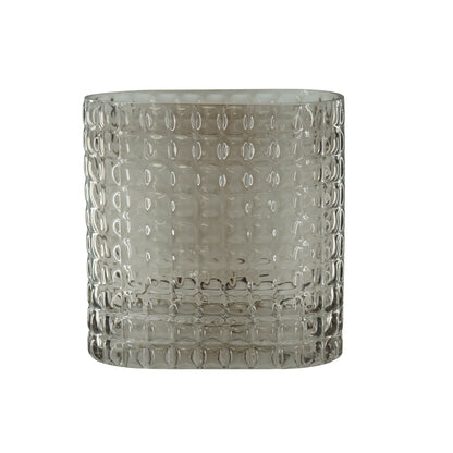 Housevitamin Vaas - Ribble - Glas - Bruin - 18x9,5x17,5cm - Home & Garden > Decor > Vases