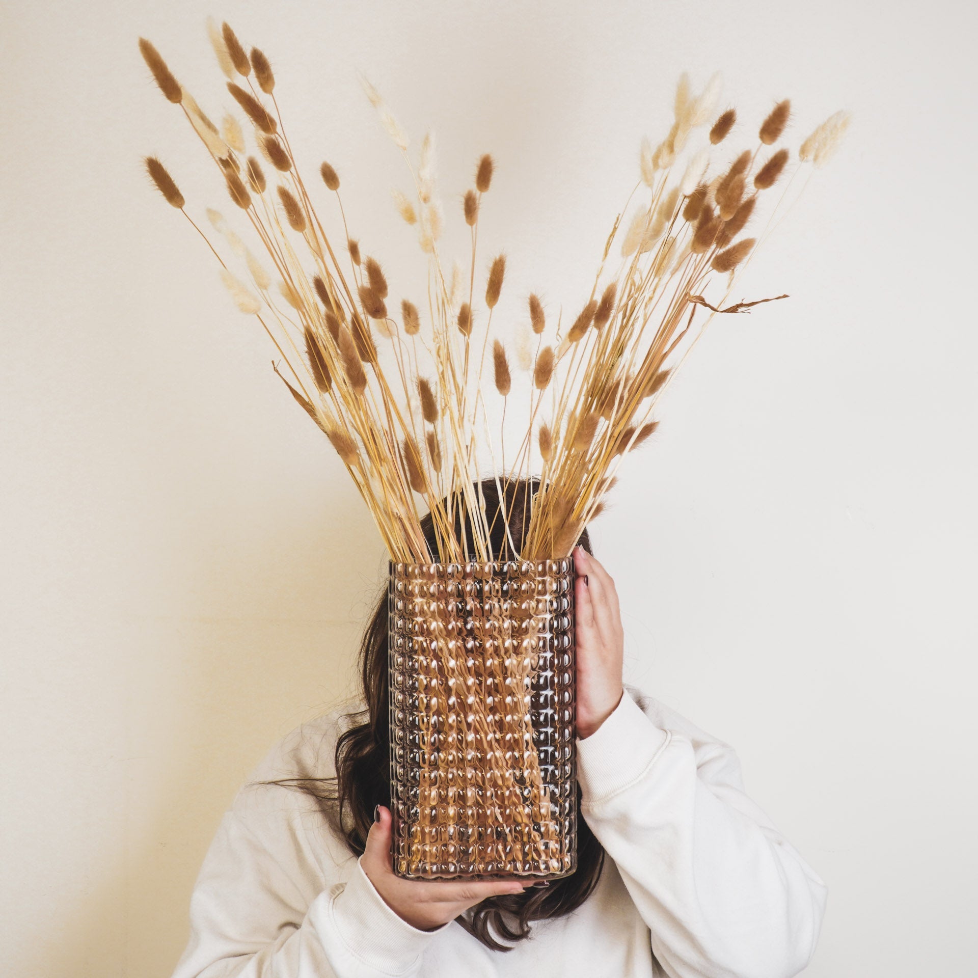 Housevitamin Vaas - Ribble - Glas - Bruin - 15x8x25cm - Home & Garden > Decor > Vases