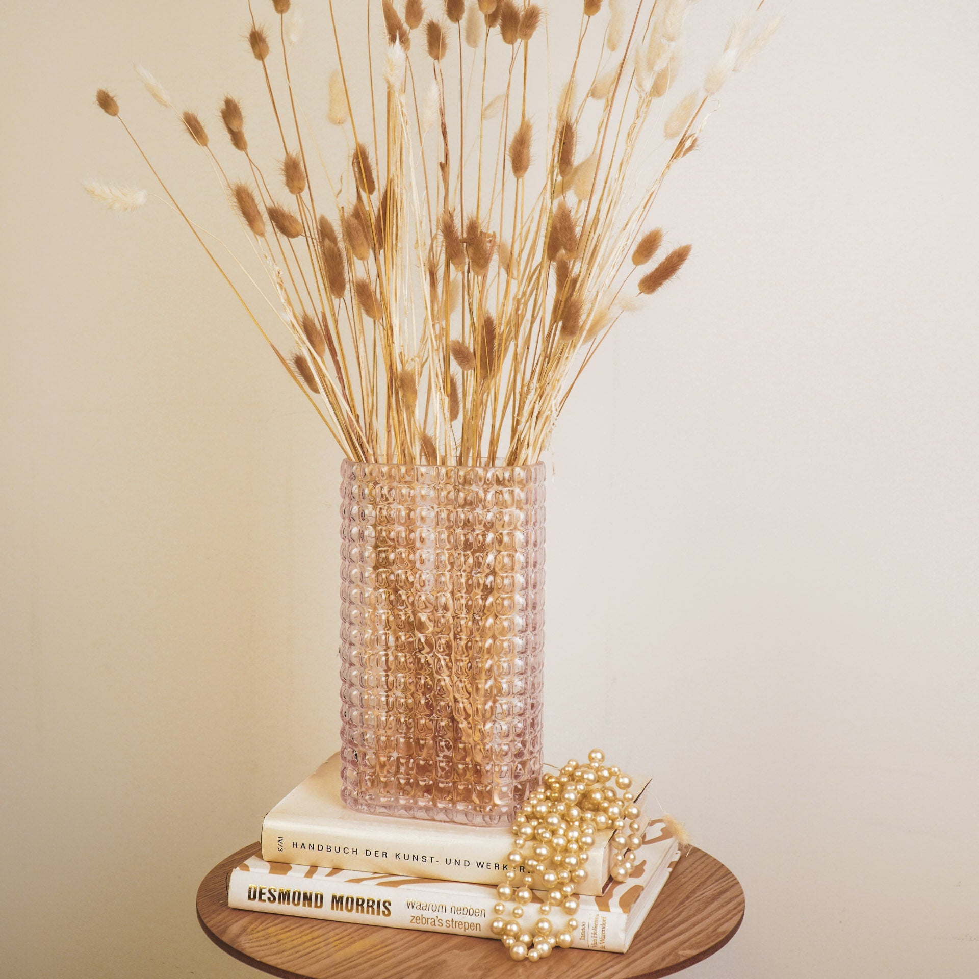 Housevitamin Vaas - Ribble - Glas - Roze - 15x8x25cm - Home & Garden > Decor > Vases