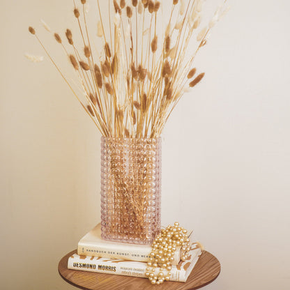 Housevitamin Vaas - Ribble - Glas - Roze - 15x8x25cm - Home & Garden > Decor > Vases