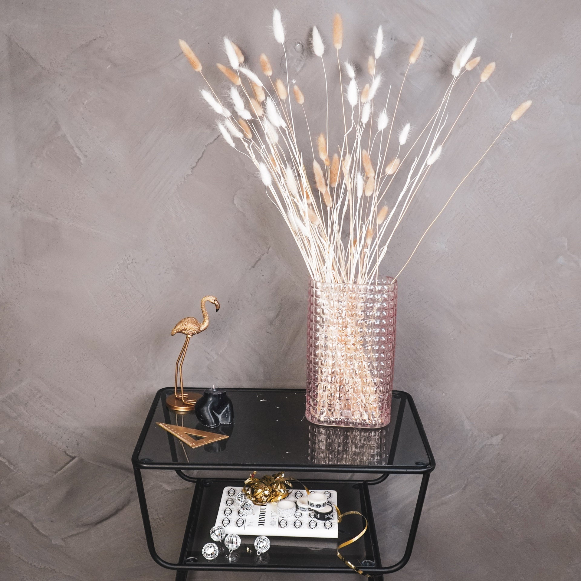 Housevitamin Vaas - Ribble - Glas - Roze - 15x8x25cm - Home & Garden > Decor > Vases