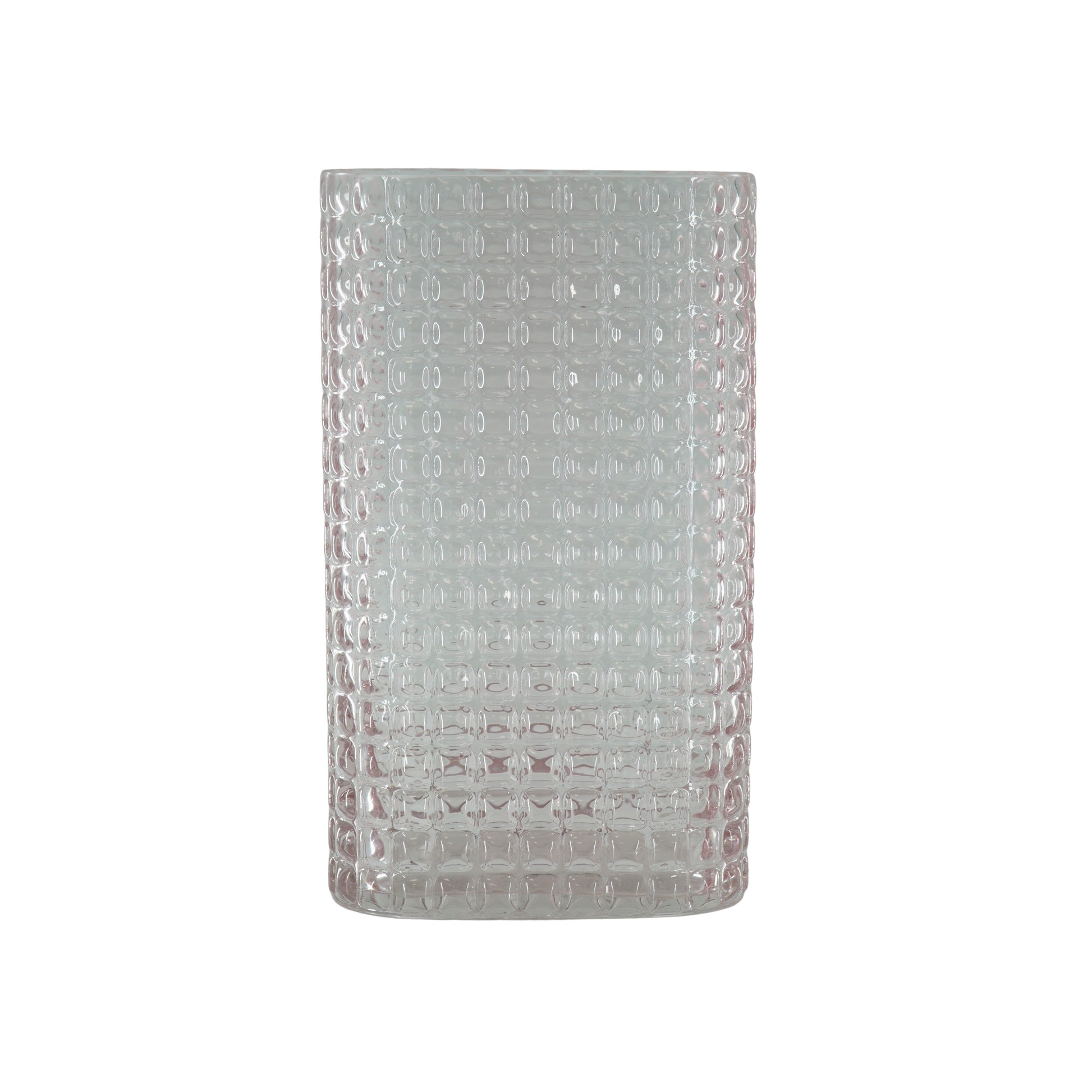 Housevitamin Vaas - Ribble - Glas - Roze - 15x8x25cm - Home & Garden > Decor > Vases