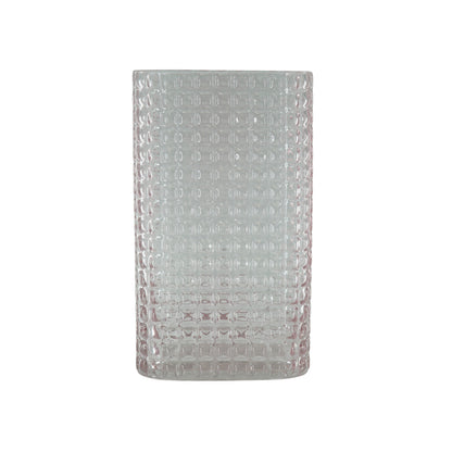 Housevitamin Vaas - Ribble - Glas - Roze - 15x8x25cm - Home & Garden > Decor > Vases