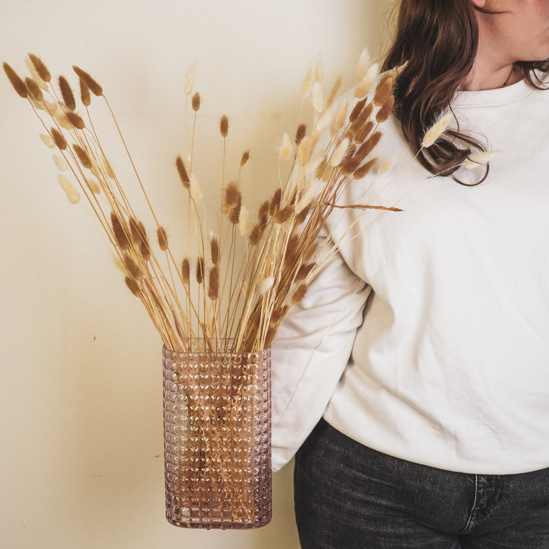 Housevitamin Vaas - Ribble - Glas - Roze - 15x8x25cm - Home & Garden > Decor > Vases