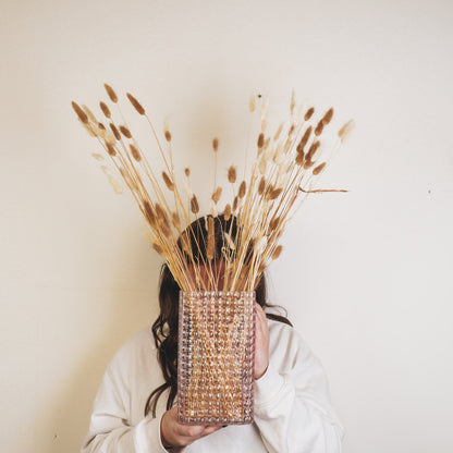 Housevitamin Vaas - Ribble - Glas - Roze - 15x8x25cm - Home & Garden > Decor > Vases