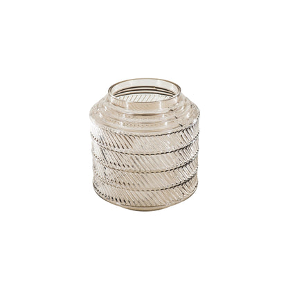 Housevitamin Vaas - Patroon - Glas - Bruin - 16x16cm - Home & Garden > Decor > Vases