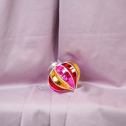 Kerstbal - Glas - Multikleur - 8x8cm