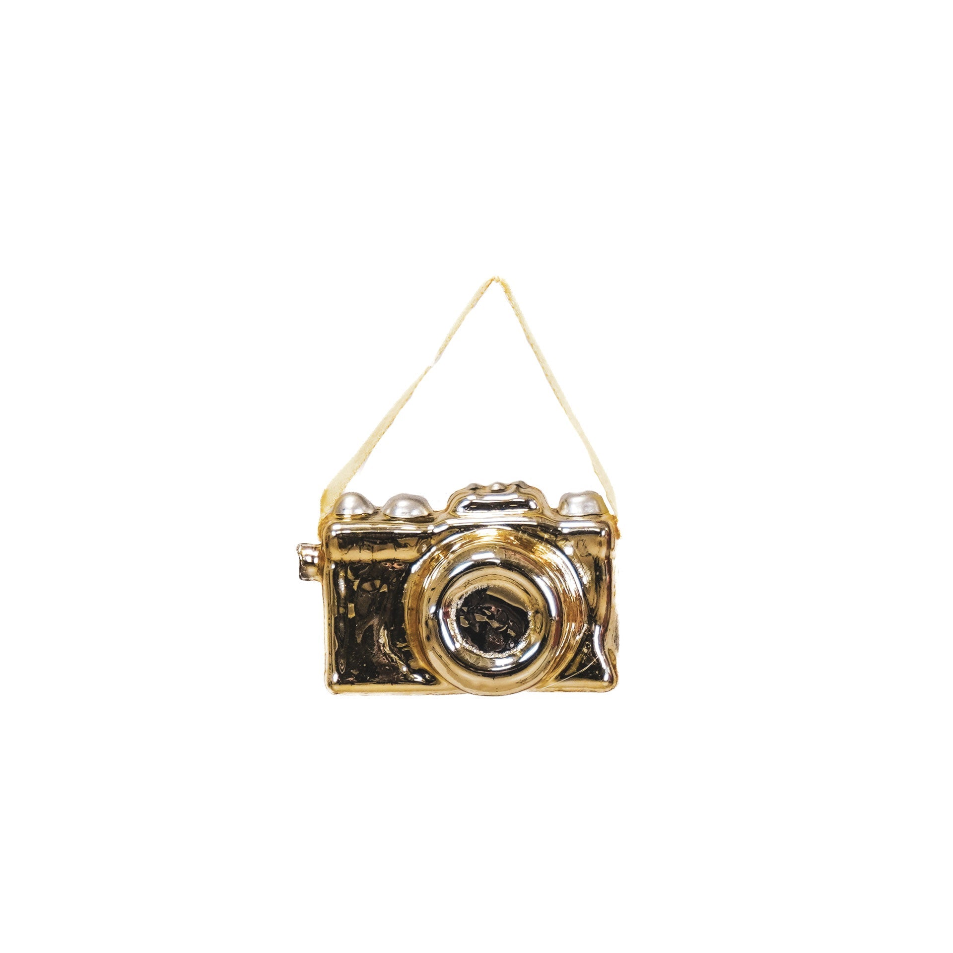 Kersthanger - Camera - Glas - Goud - 8,5x4cm Housevitamin Shop