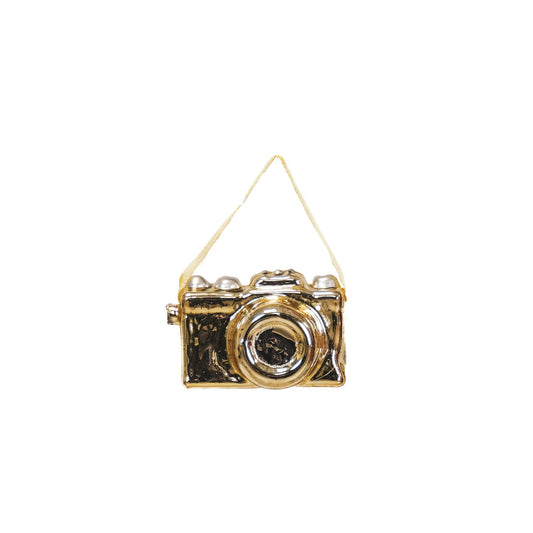 Kersthanger - Camera - Glas - Goud - 8,5x4cm Housevitamin Shop
