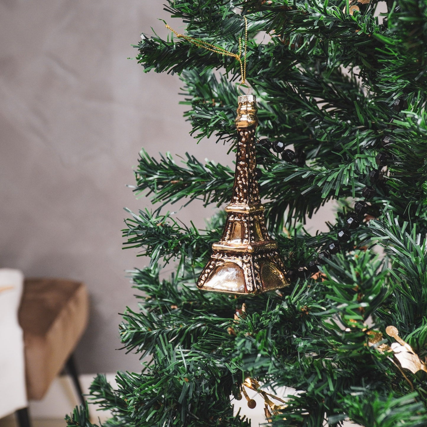 Kersthanger - Eiffeltoren - Glas - 5x5x13,5cm Housevitamin