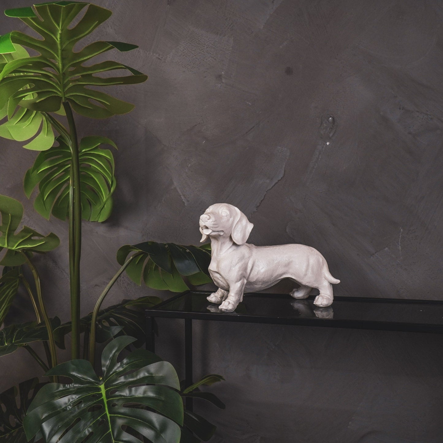 Housevitamin Ornament - Hond met hengels - Polyresin - Beige - 20x8x15cm - Home & Garden > Decor