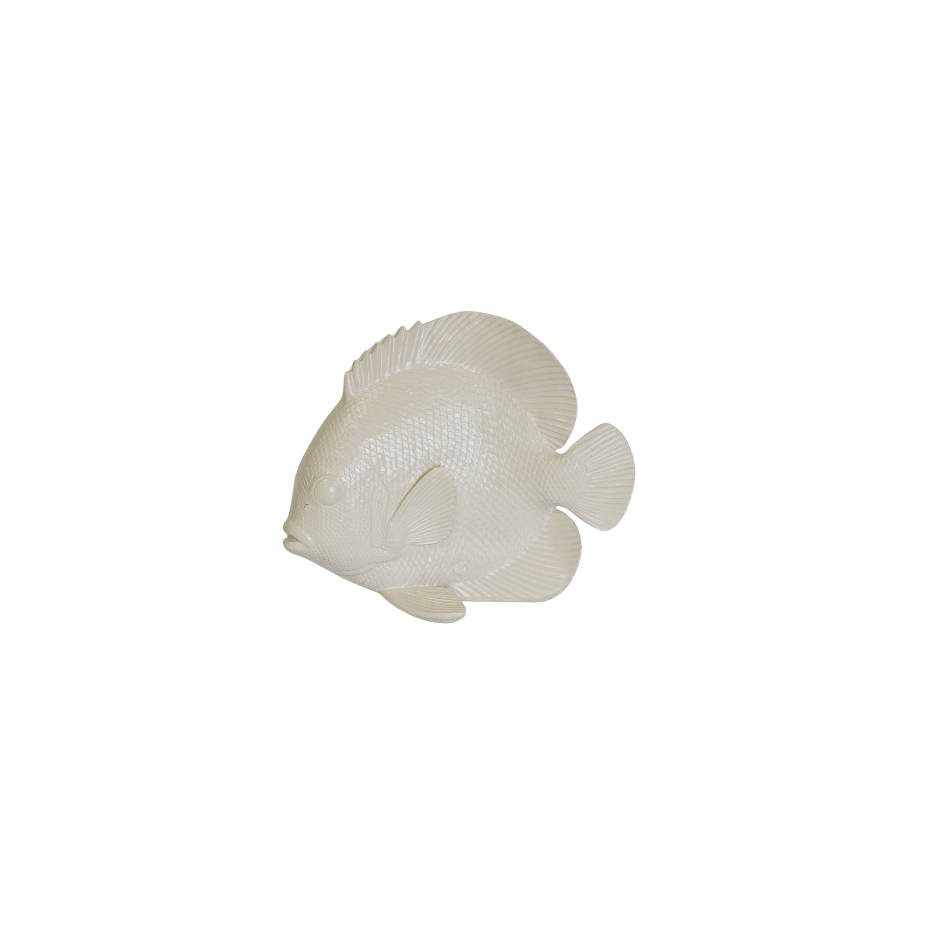 Housevitamin Ornament - Platte Vis - Polyresin - Beige - 19,5x10,5x16cm - Home & Garden > Decor