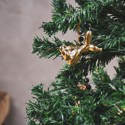 Ornament - Ballonnenhanger - Keramiek - Goud - 5,5x6,5cm Housevitamin