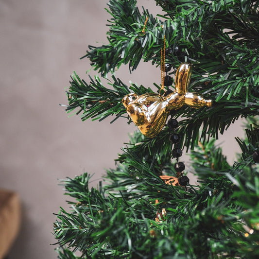 Ornament - Ballonnenhanger - Keramiek - Goud - 5,5x6,5cm Housevitamin