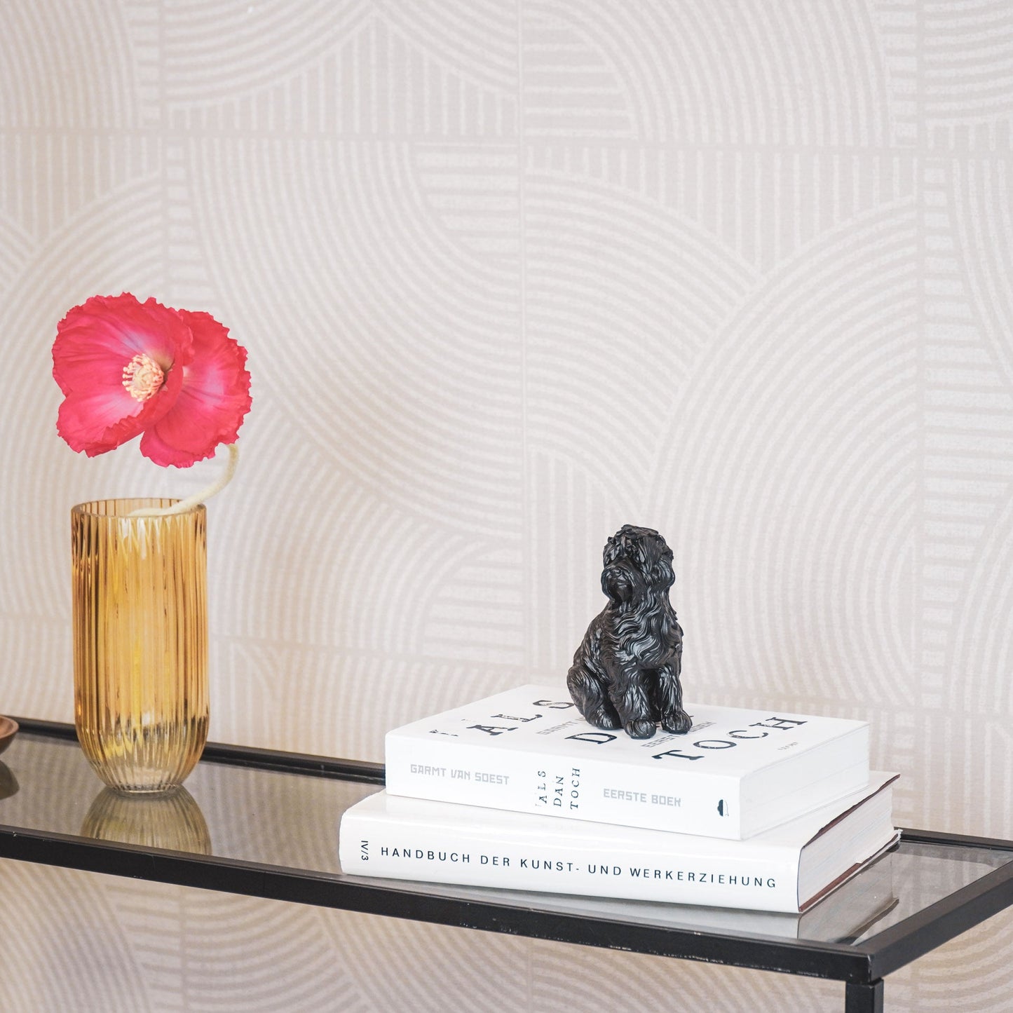 Housevitamin Ornament - Labradoodle - Polyresin - Zwart - 10,5x5x9cm - Home & Garden > Decor