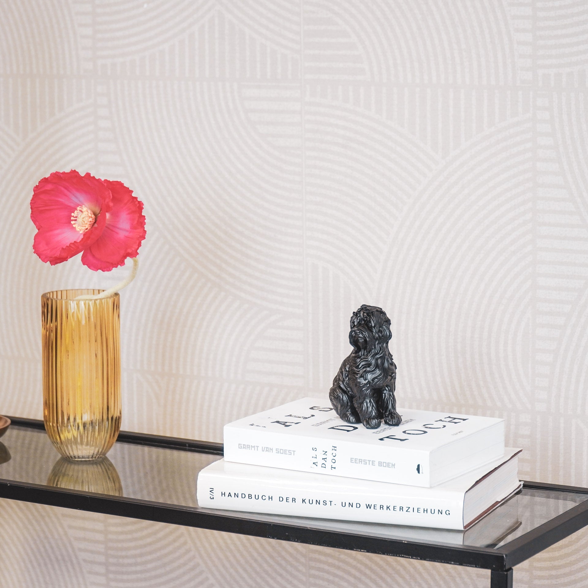 Housevitamin Ornament - Labradoodle - Polyresin - Zwart - 10,5x5x9cm - Home & Garden > Decor