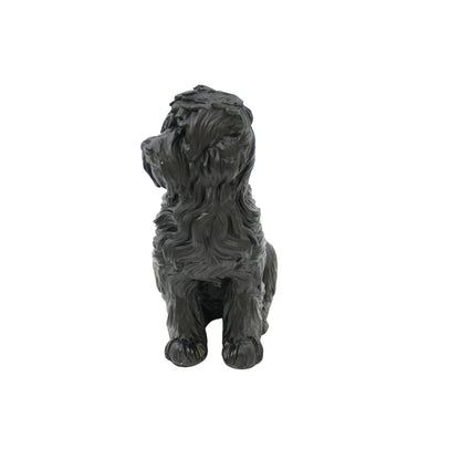 Housevitamin Ornament - Labradoodle - Polyresin - Zwart - 10,5x5x9cm - Home & Garden > Decor