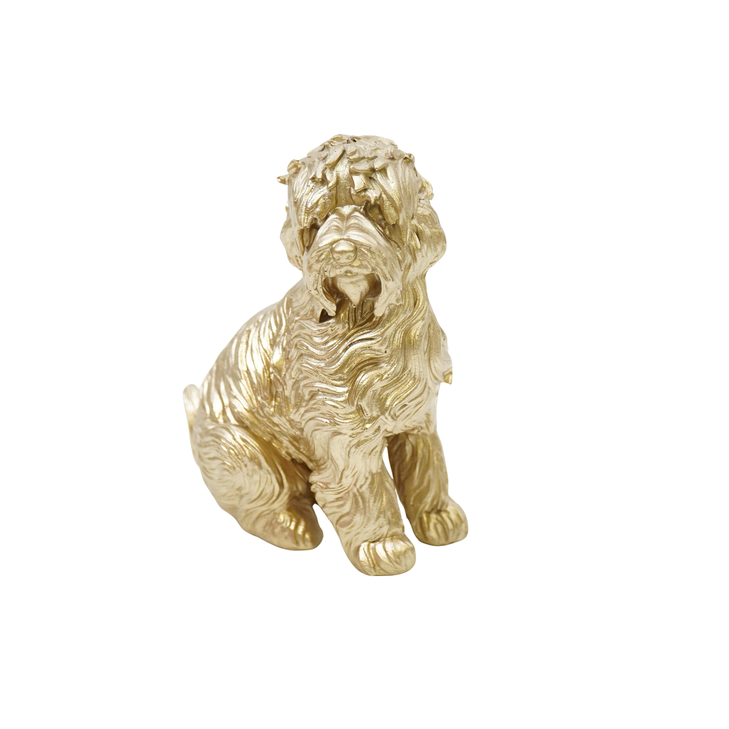 Housevitamin Ornament - Labradoodle - Polyresin - Goud - 10,5x5x9cm - Home & Garden > Decor