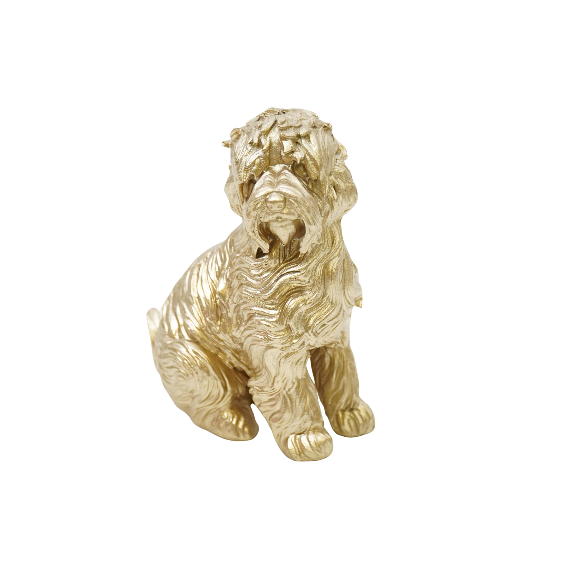Housevitamin Ornament - Labradoodle - Polyresin - Goud - 10,5x5x9cm - Home & Garden > Decor