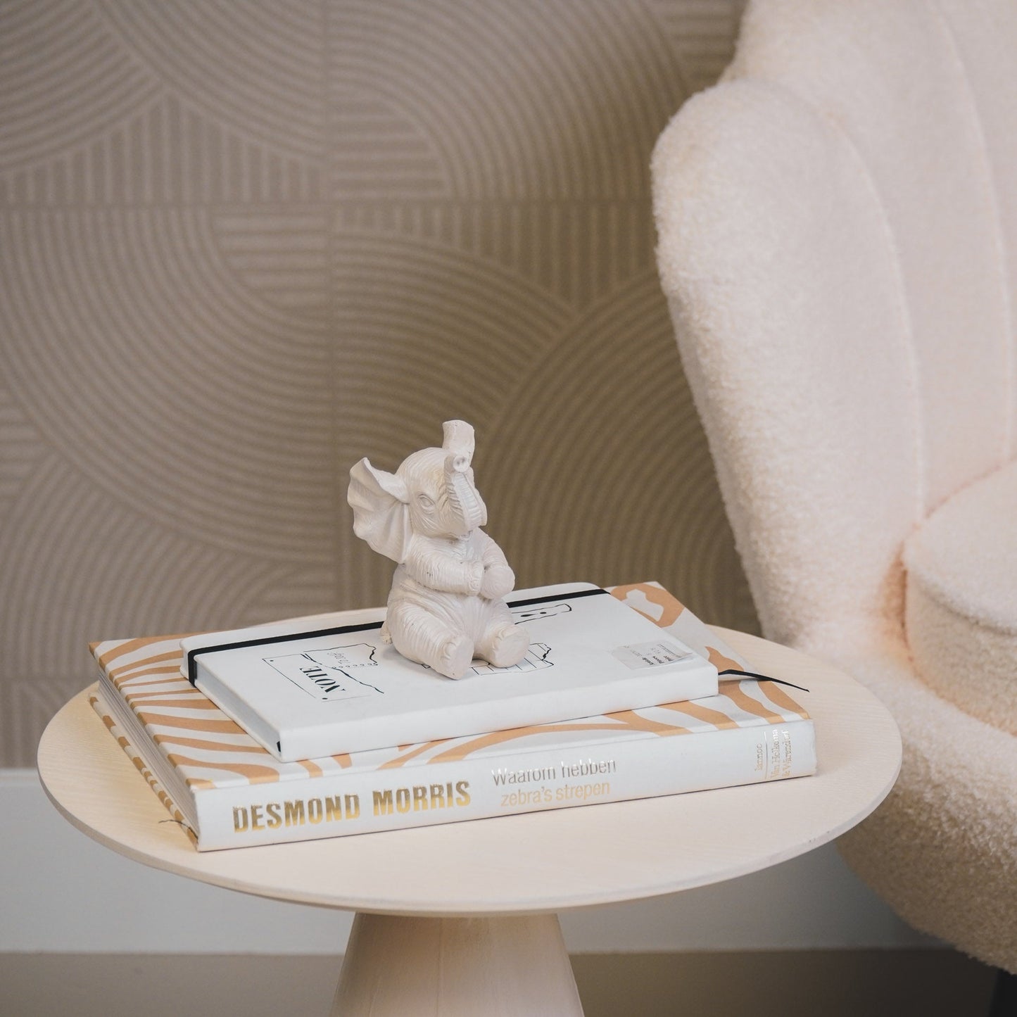 Housevitamin Ornament - Olifant - Polyresin - Zand - 7x7x11cm - Home & Garden > Decor