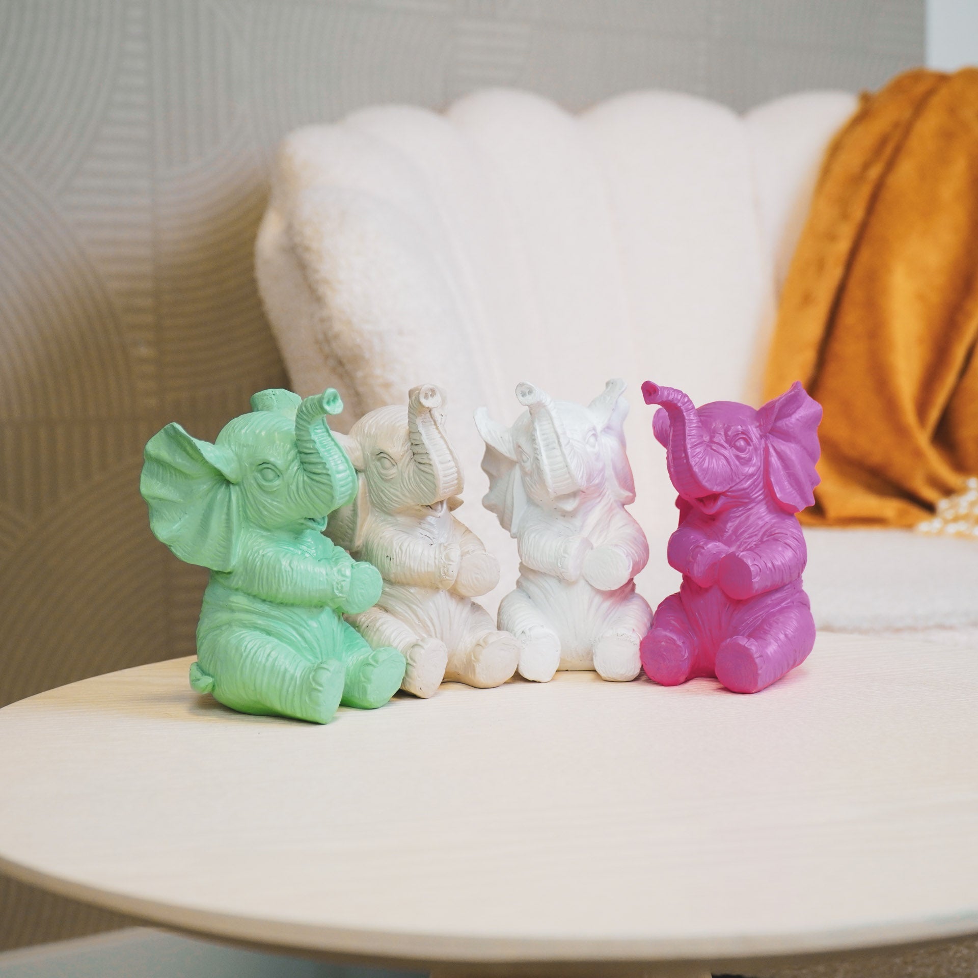 Housevitamin Ornament - Olifant - Polyresin - Zand - 7x7x11cm - Home & Garden > Decor