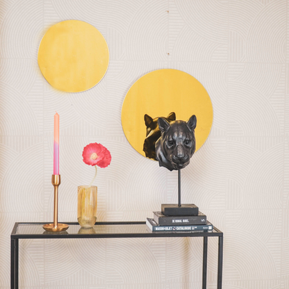 Housevitamin Spiegel - Rond - Gouden Glas - 30x1x30cm - Home & Garden > Decor > Mirrors