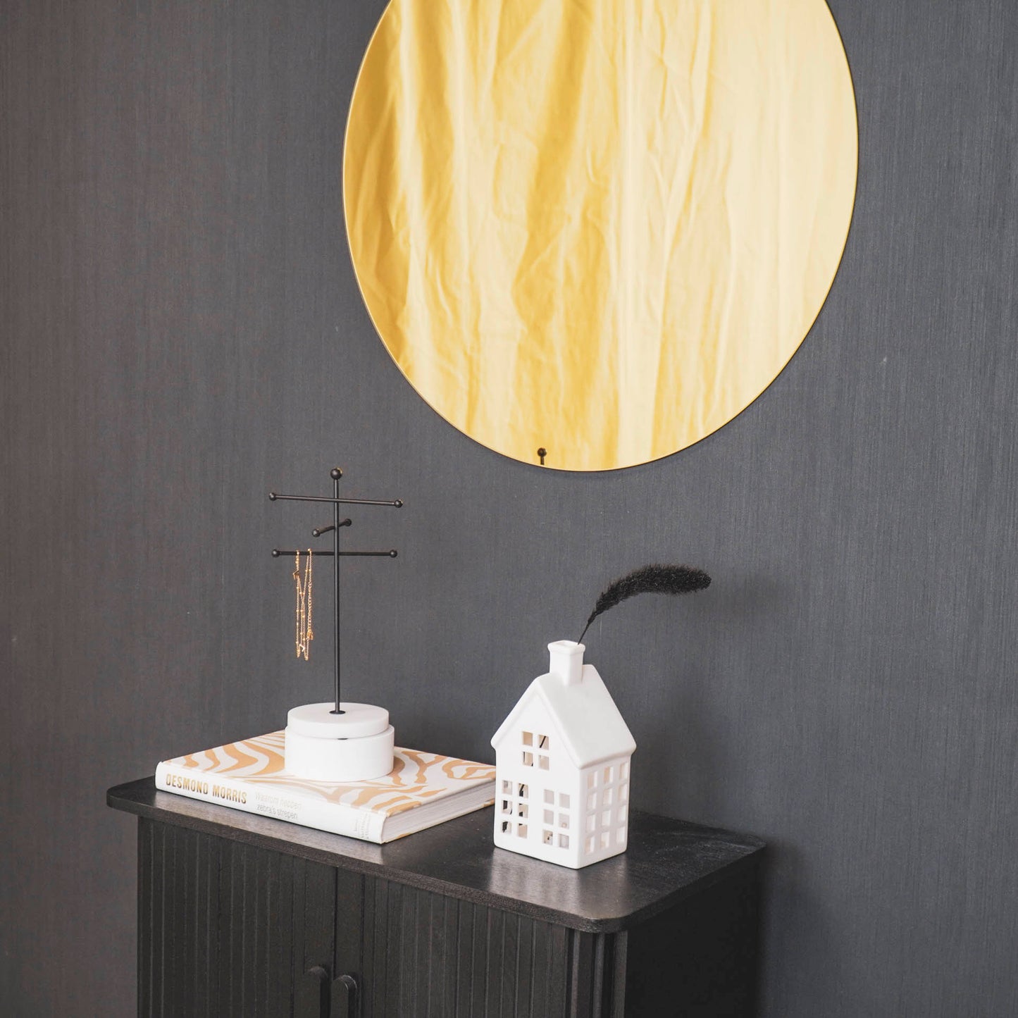 Housevitamin Housevitamin Ronde Spiegel - Gouden Glas - 60x1x60cm - Home & Garden > Decor > Mirrors