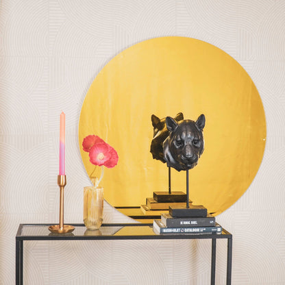 Housevitamin Housevitamin Ronde Spiegel - Gouden Glas - 80x1x80cm - Home & Garden > Decor > Mirrors