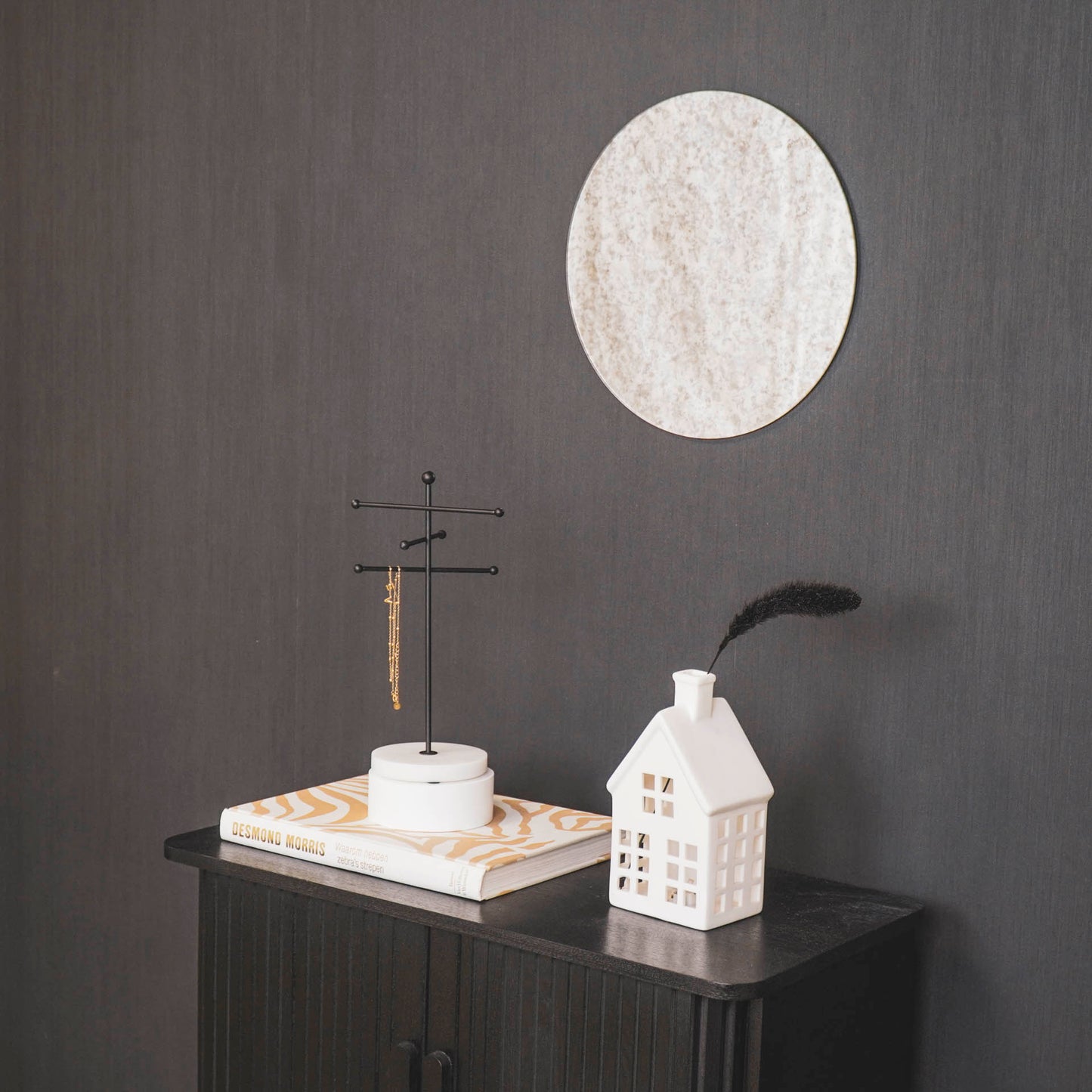 Housevitamin Housevitamin Ronde Spiegel - Rookglas - 30x1x30cm - Home & Garden > Decor > Mirrors