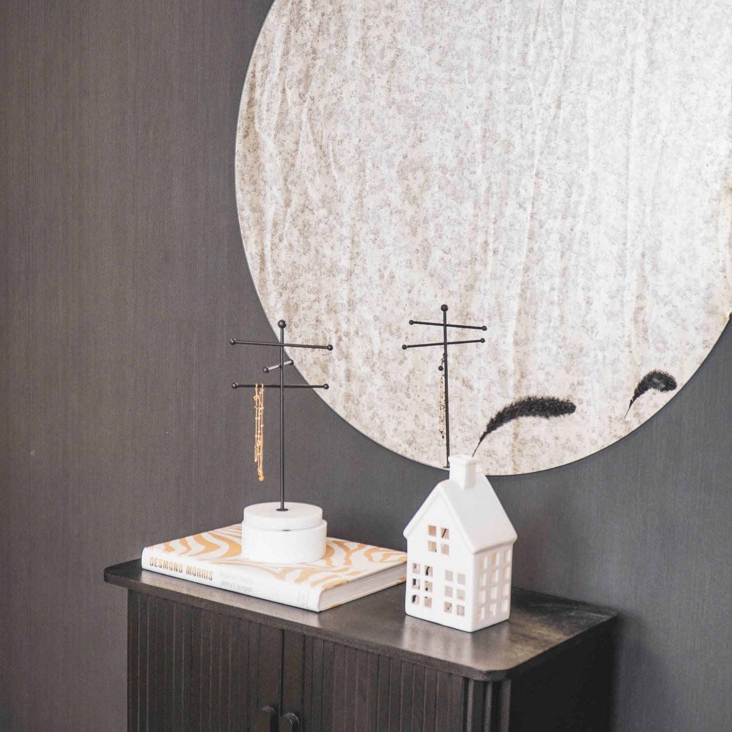 Housevitamin Housevitamin Ronde Spiegel - Rookglas - 80x1x80cm - Home & Garden > Decor > Mirrors